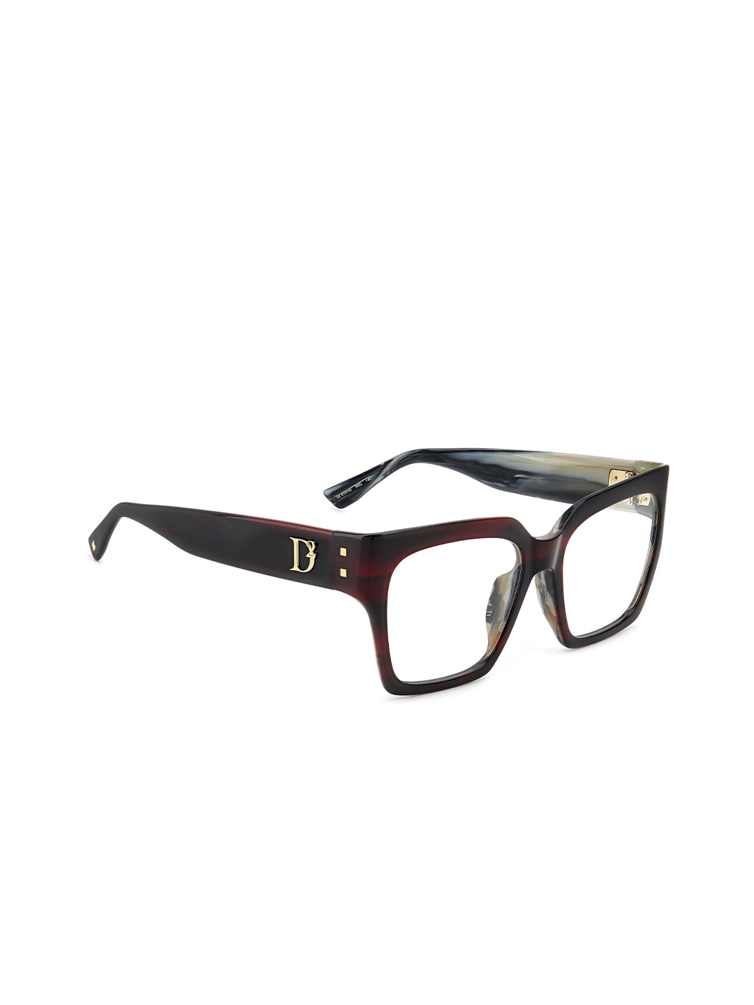 

Dsquared2 Women Full Rim Rectangle Frames, Burgundy