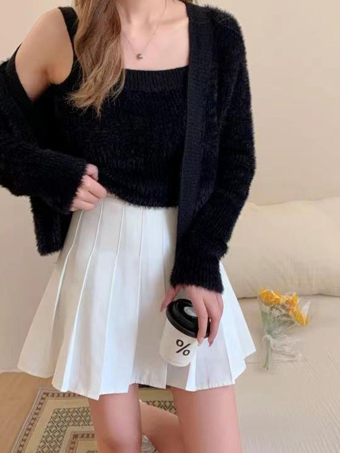 

StyleCast Woollen Top, Black