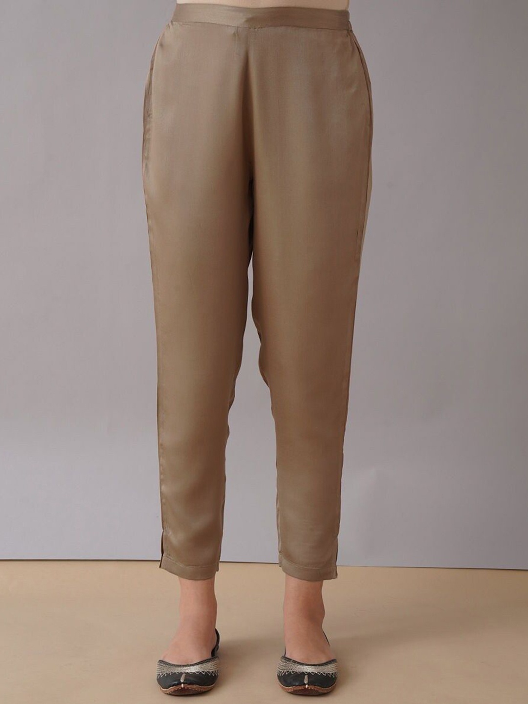 

JAYPORE Women Trousers, Beige