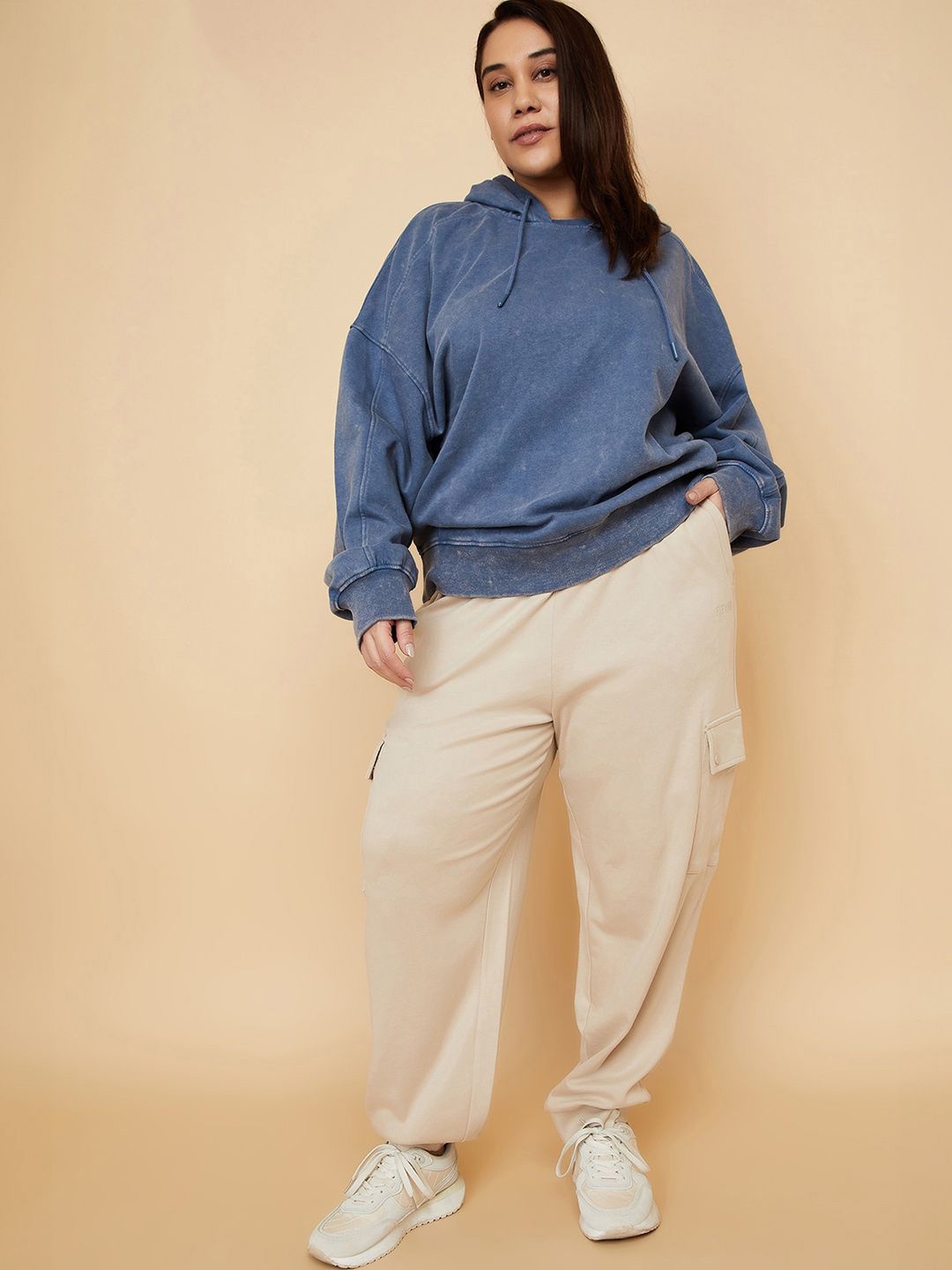 

max Women Plus Size Hooded Sweatshirt, Blue