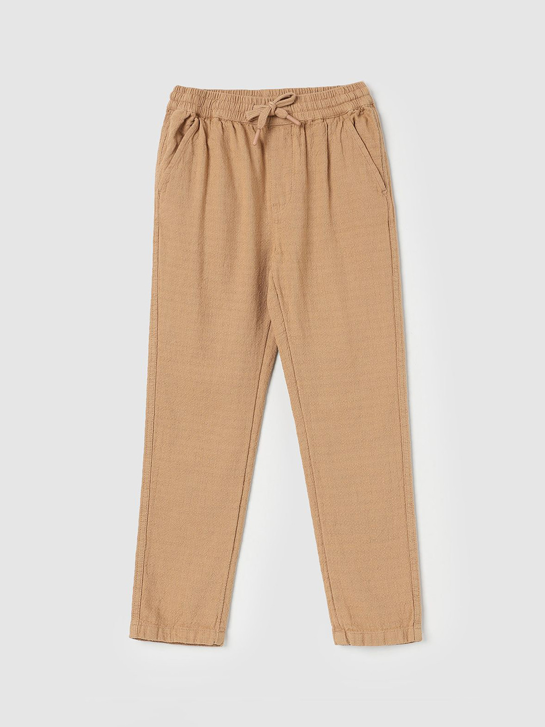 

max Boys Mid-Rise Regular Trousers, Brown