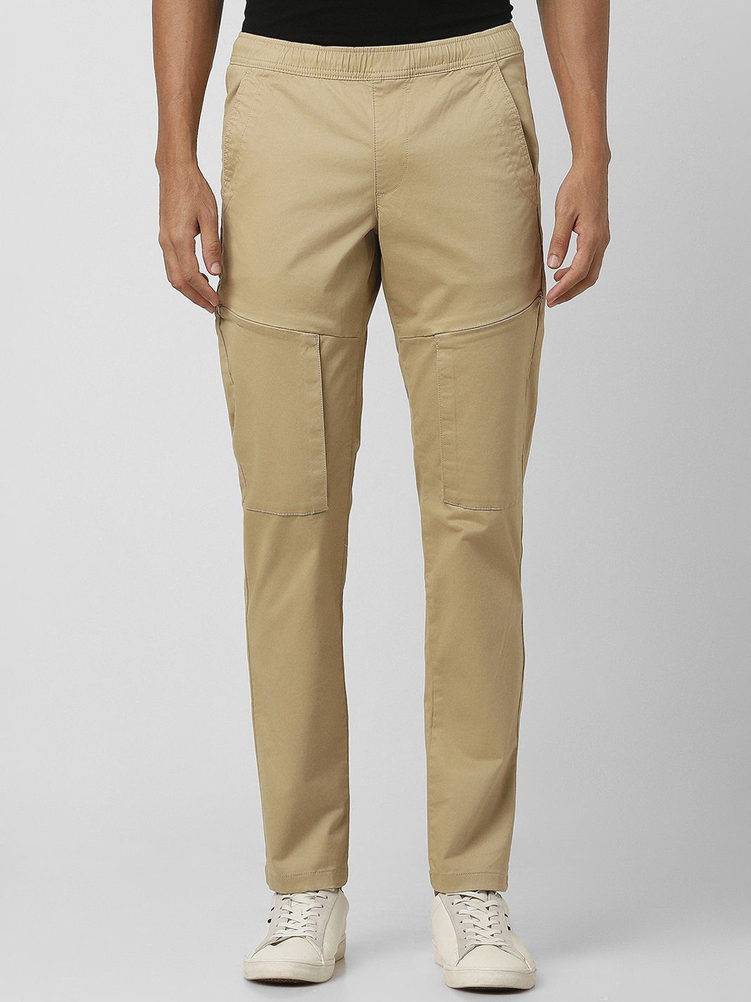 

Van Heusen Sport Men Mid-Rise Regular Fit Trousers, Beige