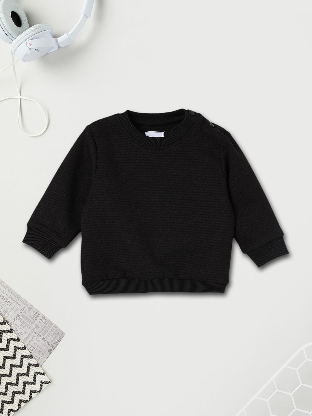 

max Boys Pullover Sweatshirt, Black