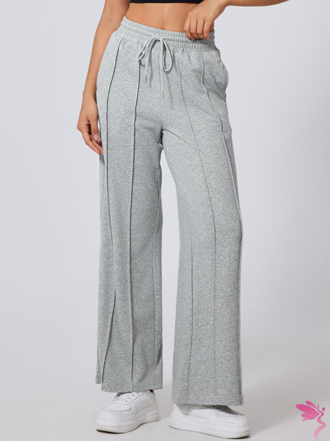 

StyleCast Women Regular Fit Mid-Rise Pleated Trousers, Grey
