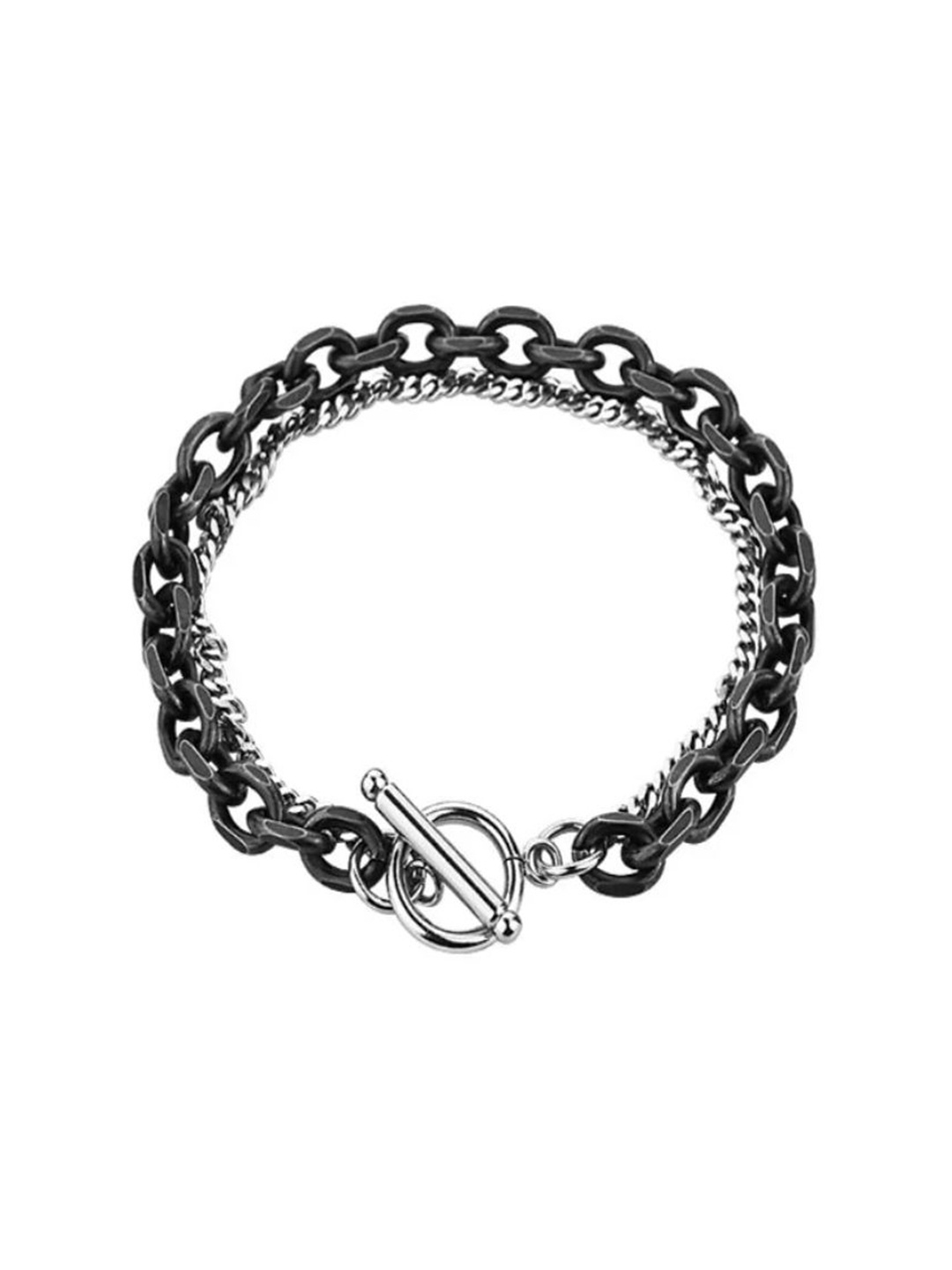 

SUFFIRE Men Stainless Steel Bracelet, Silver