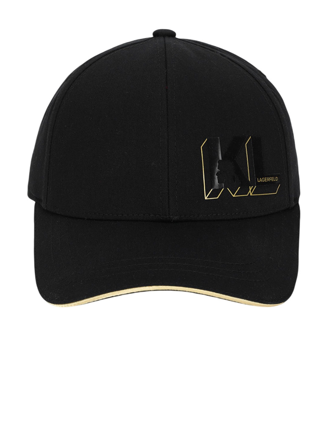 

Karl Lagerfeld Men Logo Printed Baseball Cap, Black