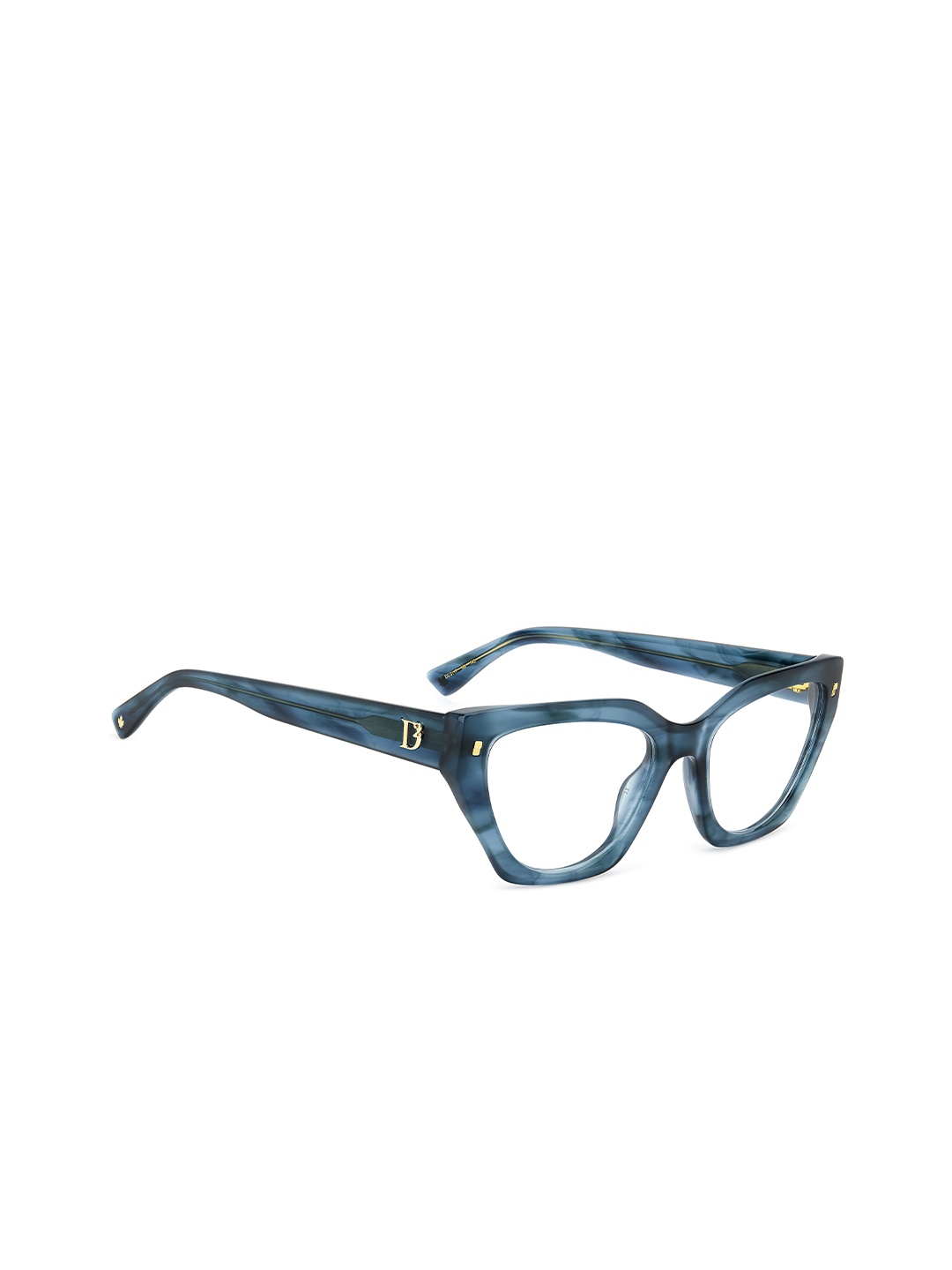 

Dsquared2 Women Abstract Printed Full Rim Rectangle Frames, Blue