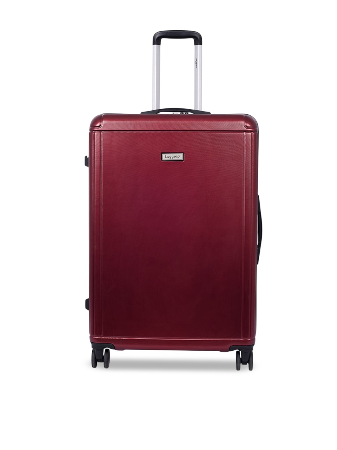 

Luggero Hard-Sided Large Trolley Bag, Red