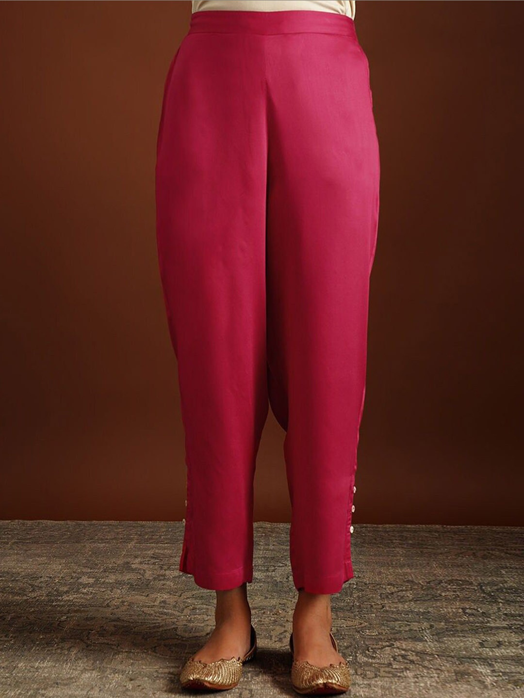 

JAYPORE Women Trousers, Pink