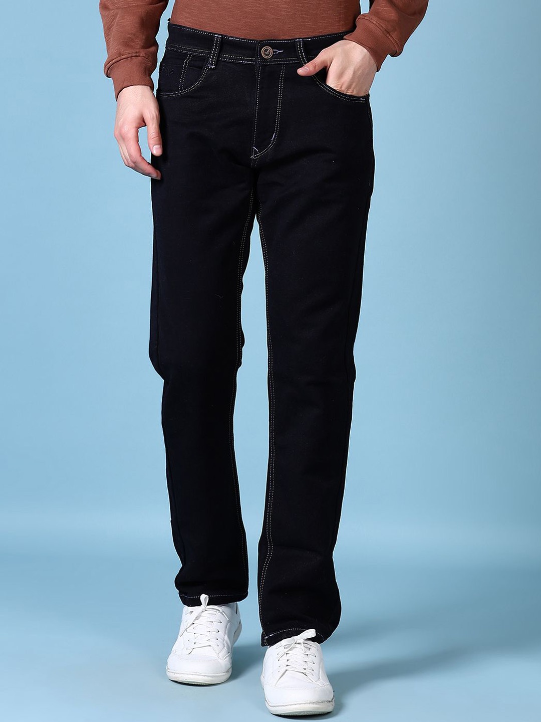 

V-Mart Men Regular Fit Stretchable Cotton Jeans, Blue
