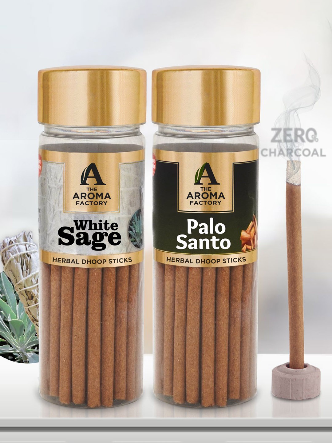 

The Aroma Factory Brown 2 Pieces Wooden Incense Sticks