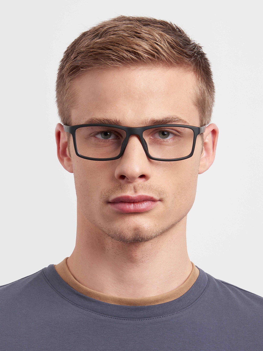 

Carrera Men Full Rim Rectangle Frames, Black