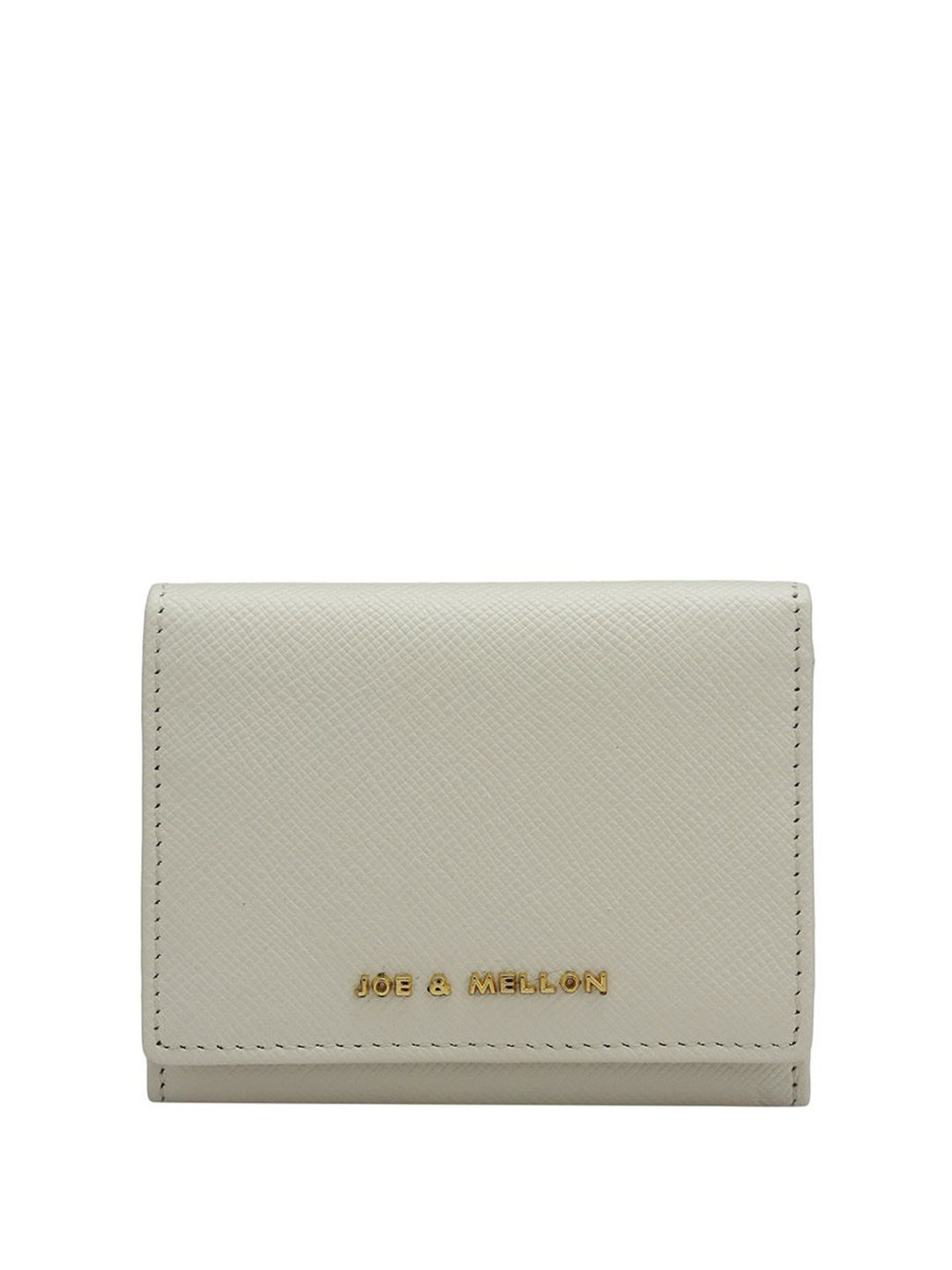 

Joe & Mellon Unisex Textured Leather Card Holder, White