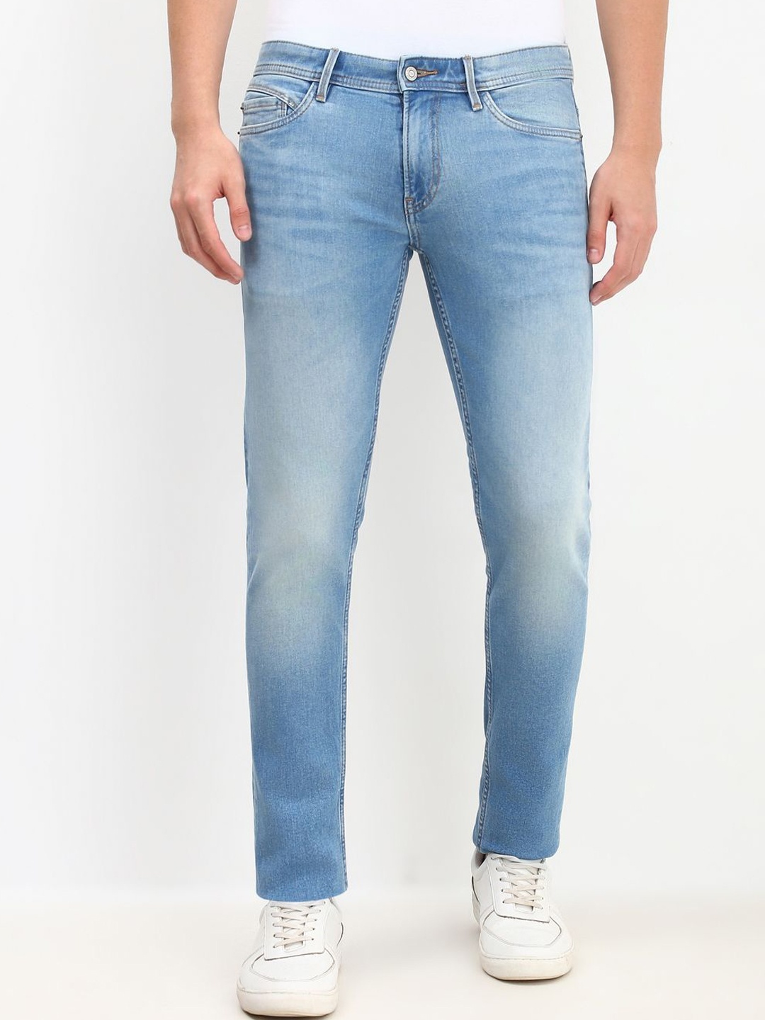 

Allen Solly Men Mid-Rise Skinny Fit Light Fade Jeans, Blue