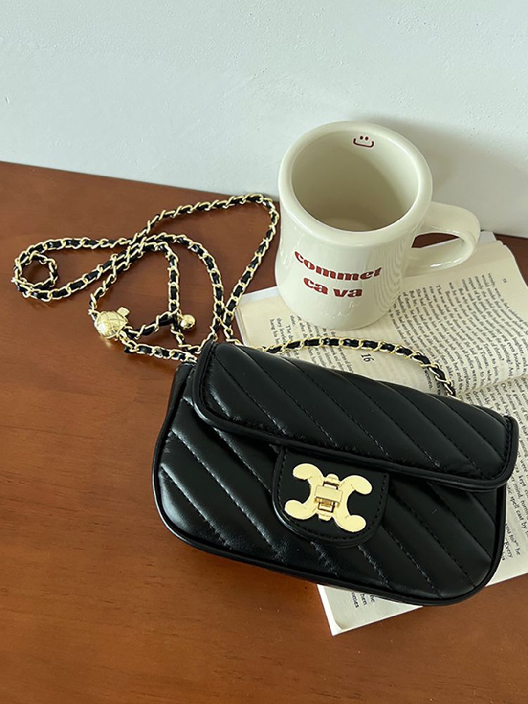 

StyleCast x Revolte Bucket Sling Bag, Black