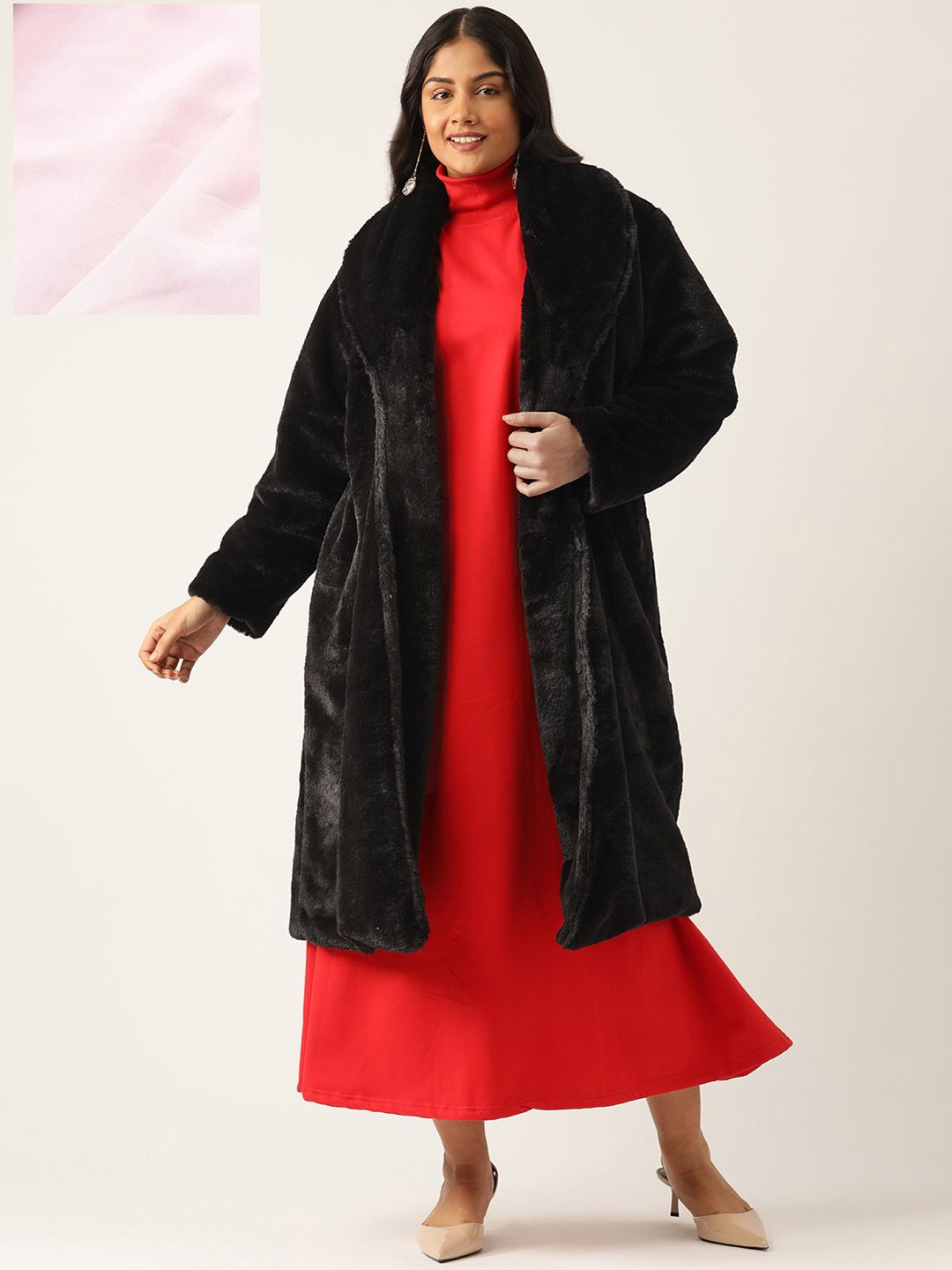 

theRebelinme Women Longline Open Front Jacket, Black