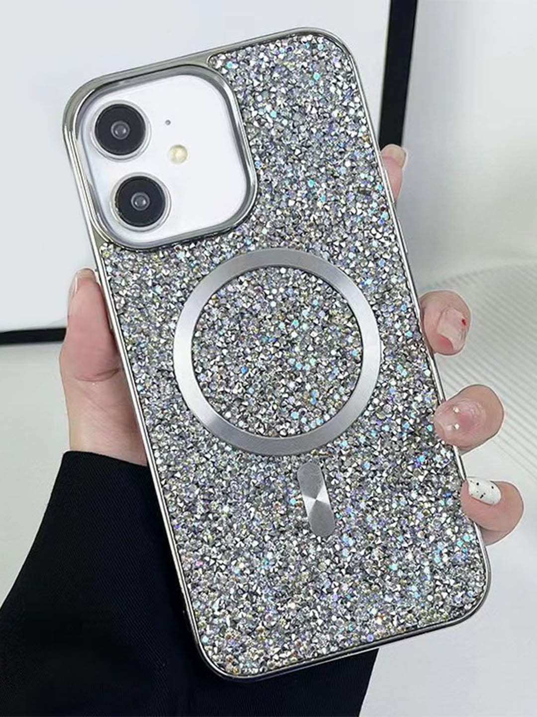 

Luxury Kase Quirky Printed iPhone 11 Back Case Mobile Accessories, Silver