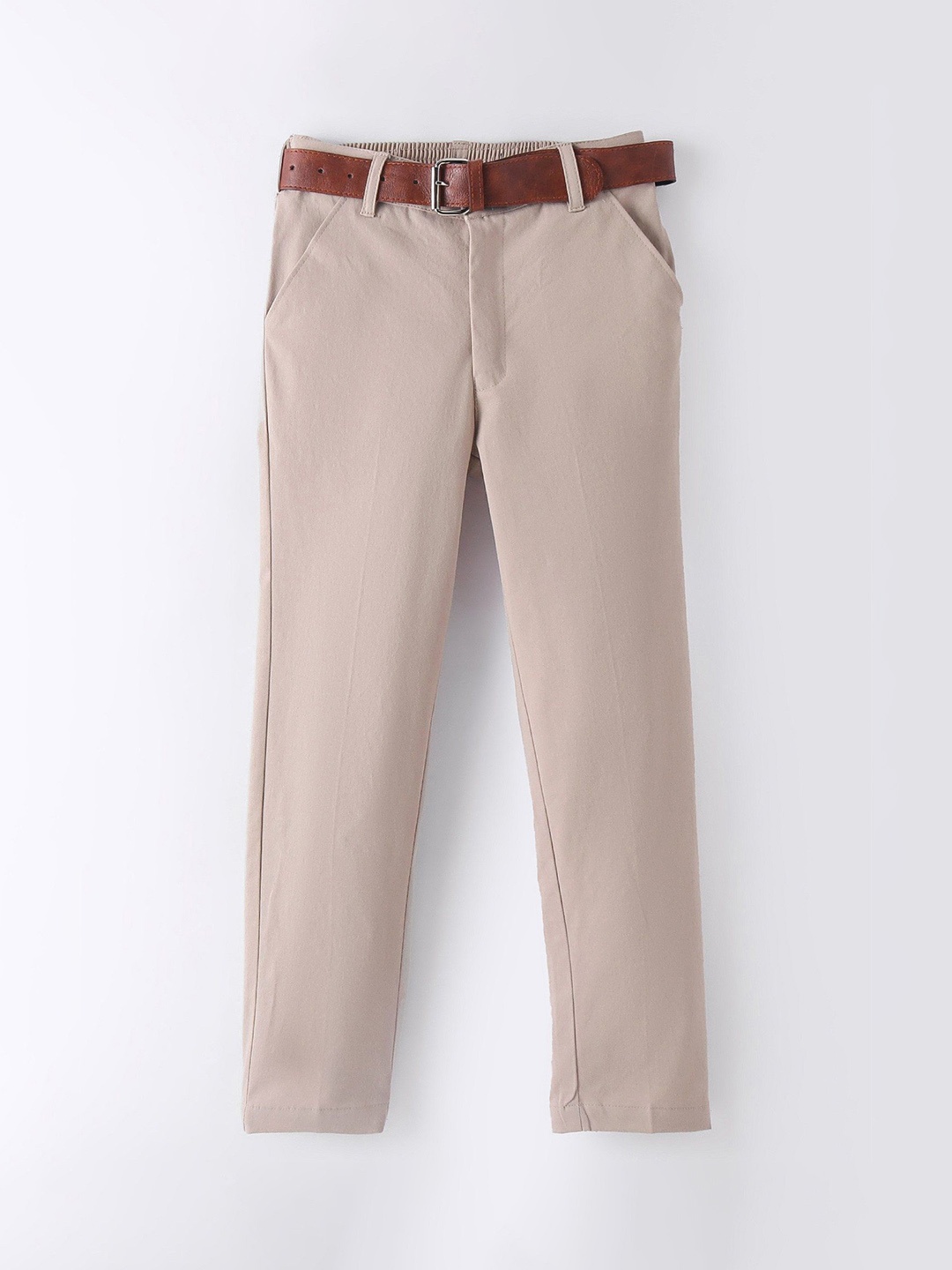 

Mark & Mia Boys Mid-Rise Regular Fit Formal Trousers, Beige