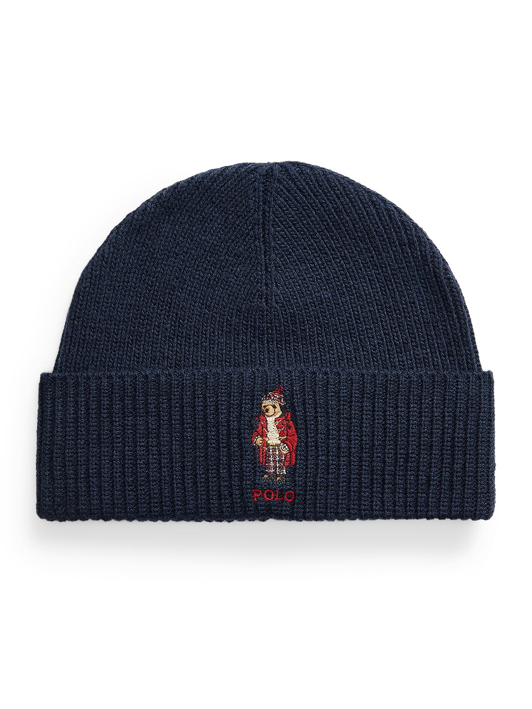 

Polo Ralph Lauren Men Polo Bear Rib-Knit Beanie, Navy blue