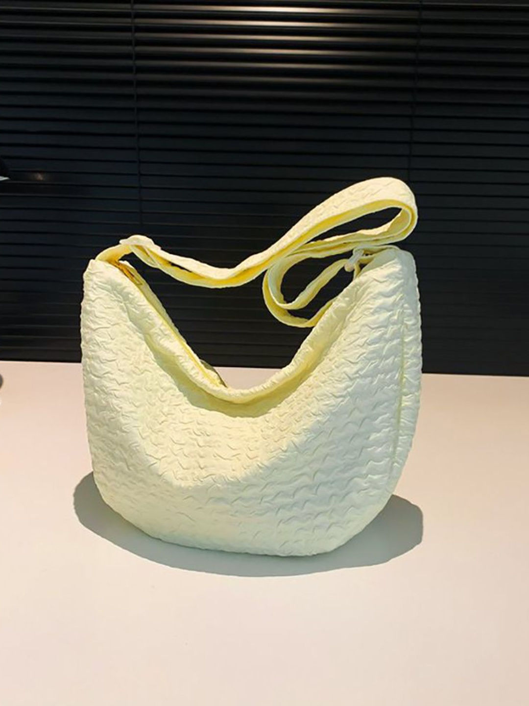 

StyleCast x Revolte Textured Hobo Bag, Yellow