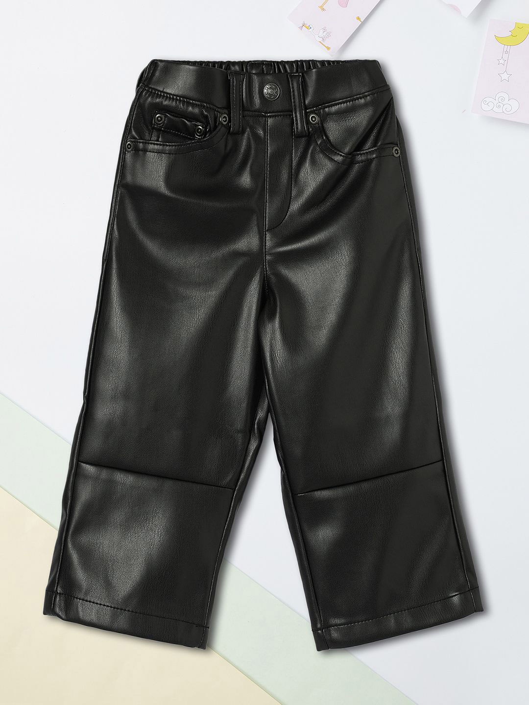 

max Girls Regular Fit Mid-Rise Trouser, Black