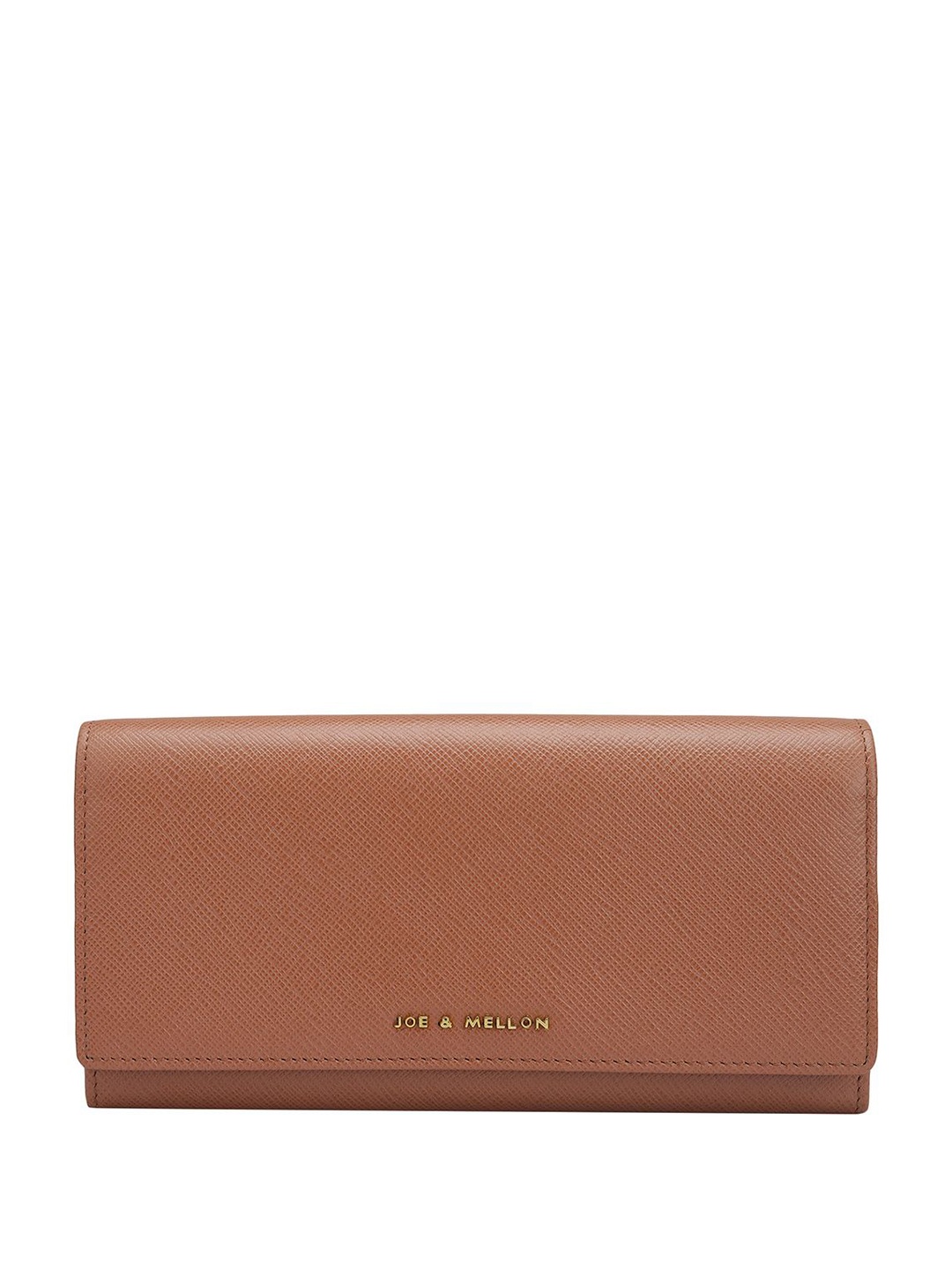 

Joe & Mellon Women Textured Leather Envelope Wallets, Brown