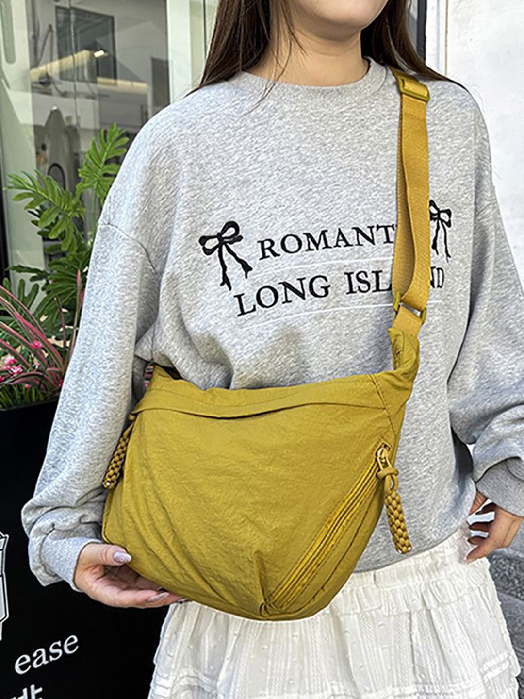 

StyleCast x Revolte Half Moon Hobo Bag, Yellow