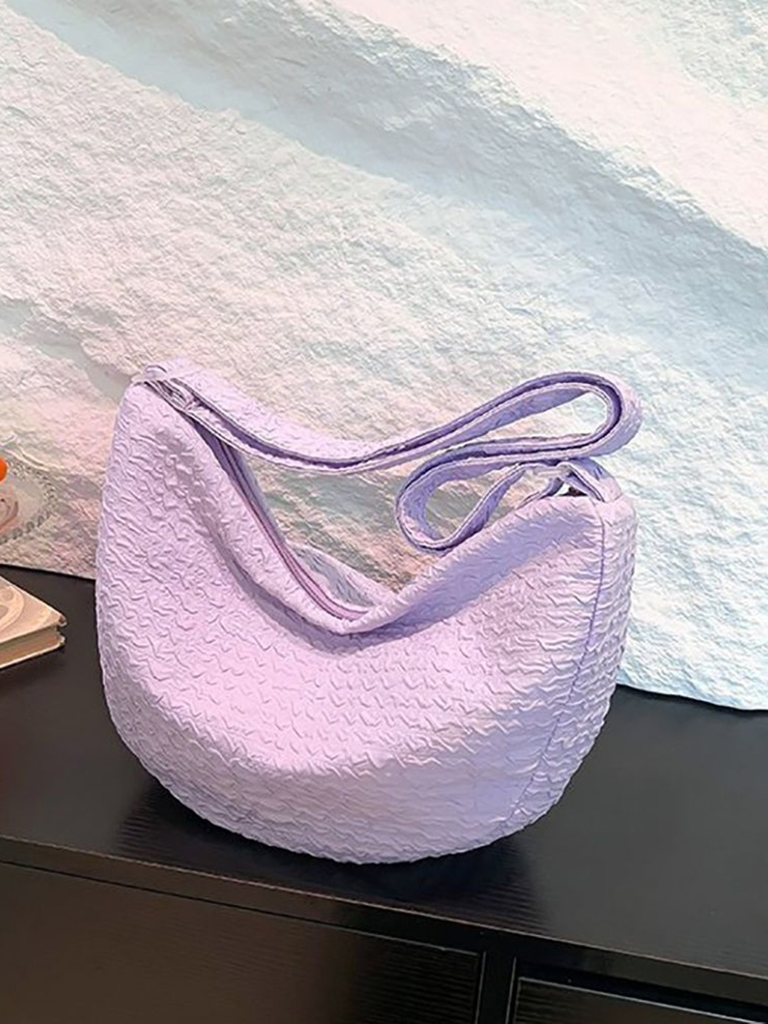 

StyleCast x Revolte Textured Hobo Bag, Purple