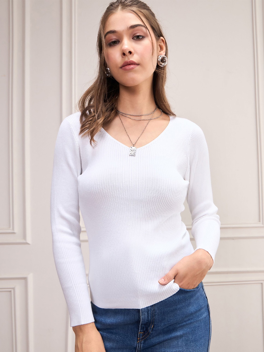 

SASSAFRAS Women Pullover, White