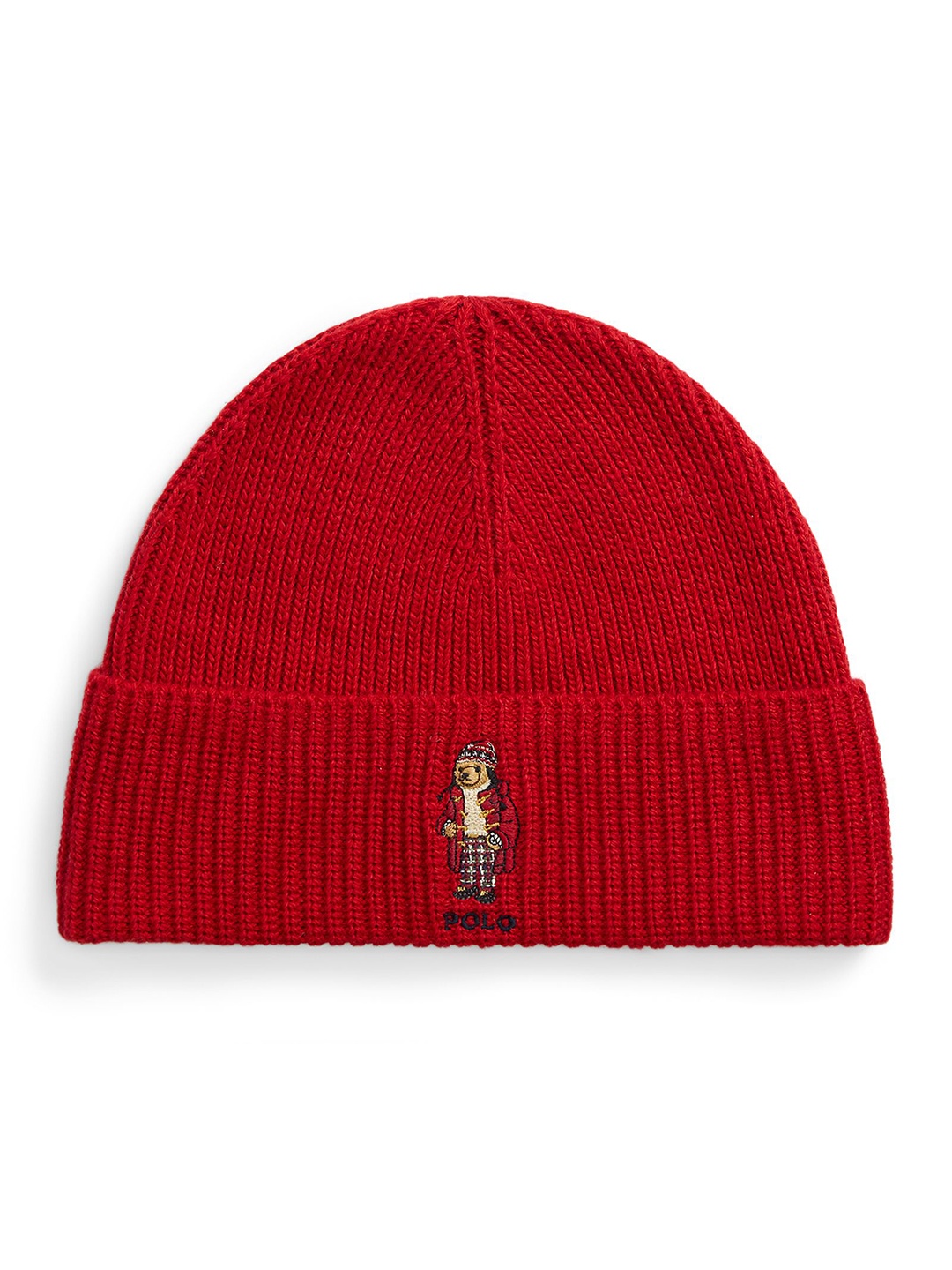 

Polo Ralph Lauren Men Polo Bear Rib-Knit Embroidered Beanie, Red