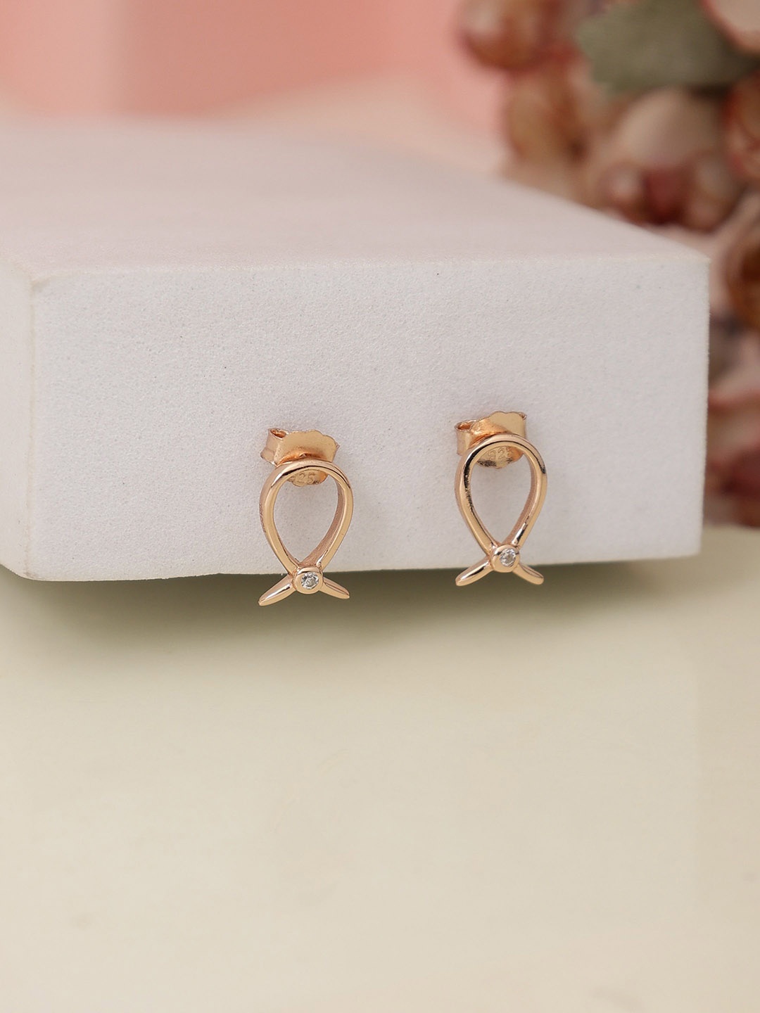 

DIAVO Women Rose Gold Plated Drop Earrings