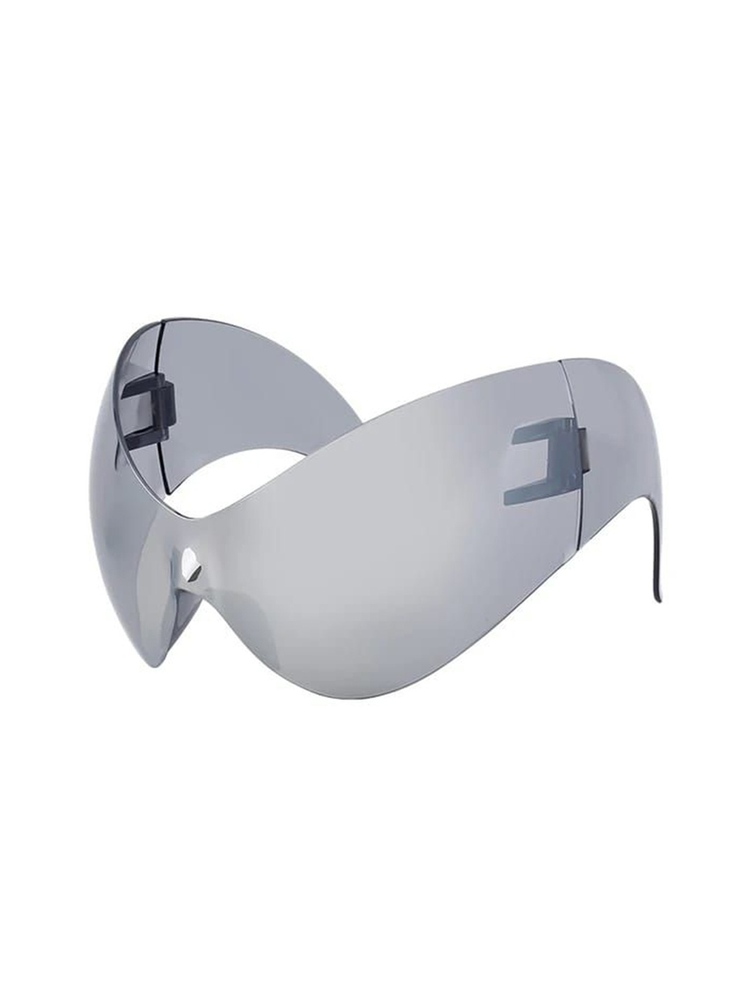 

Project Shades Unisex Oversized UV Protected Lens Sunglasses eno-2-sil-Silver