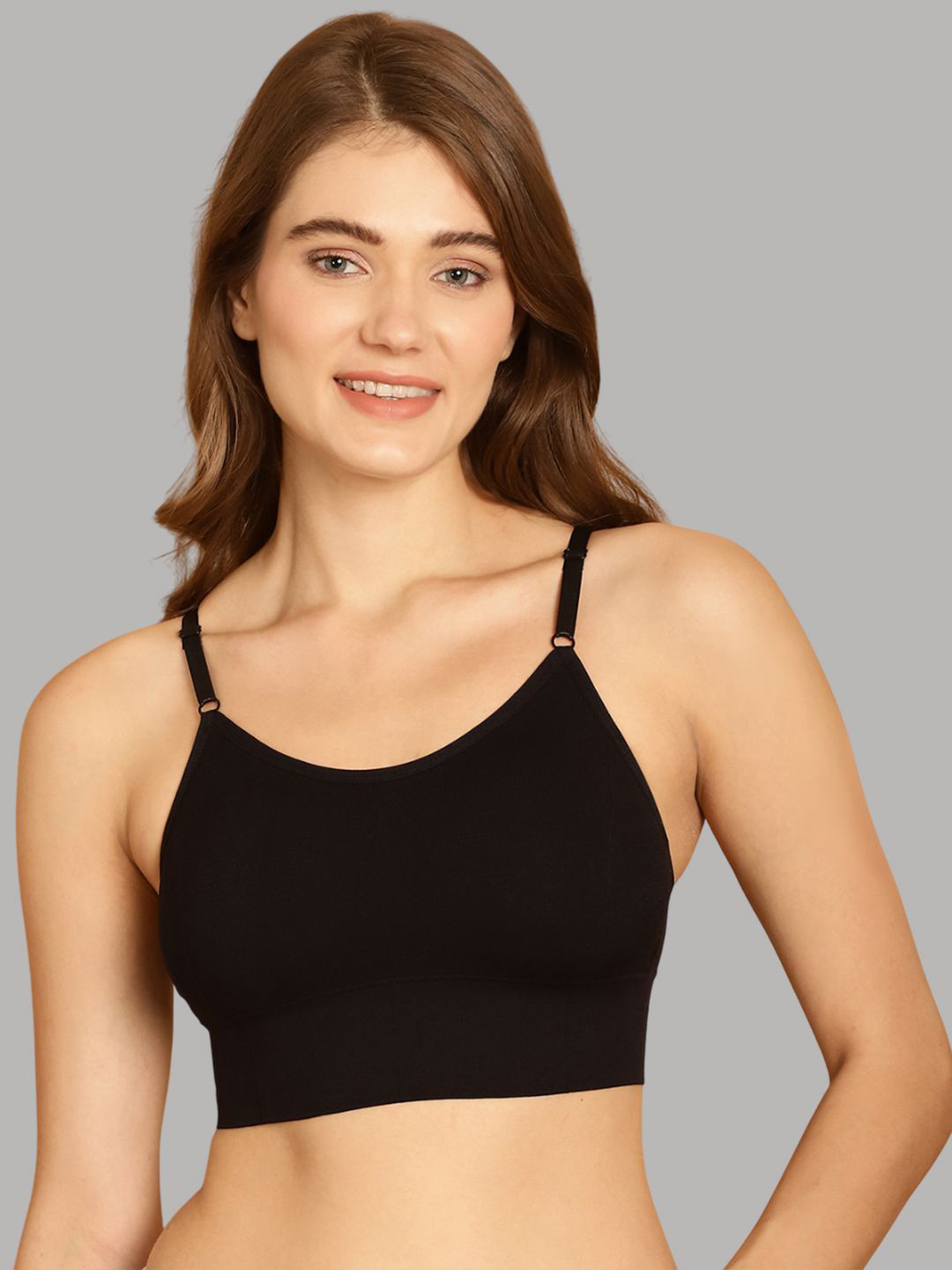 

Friskers Bra Full Coverage Lightly Padded, Black