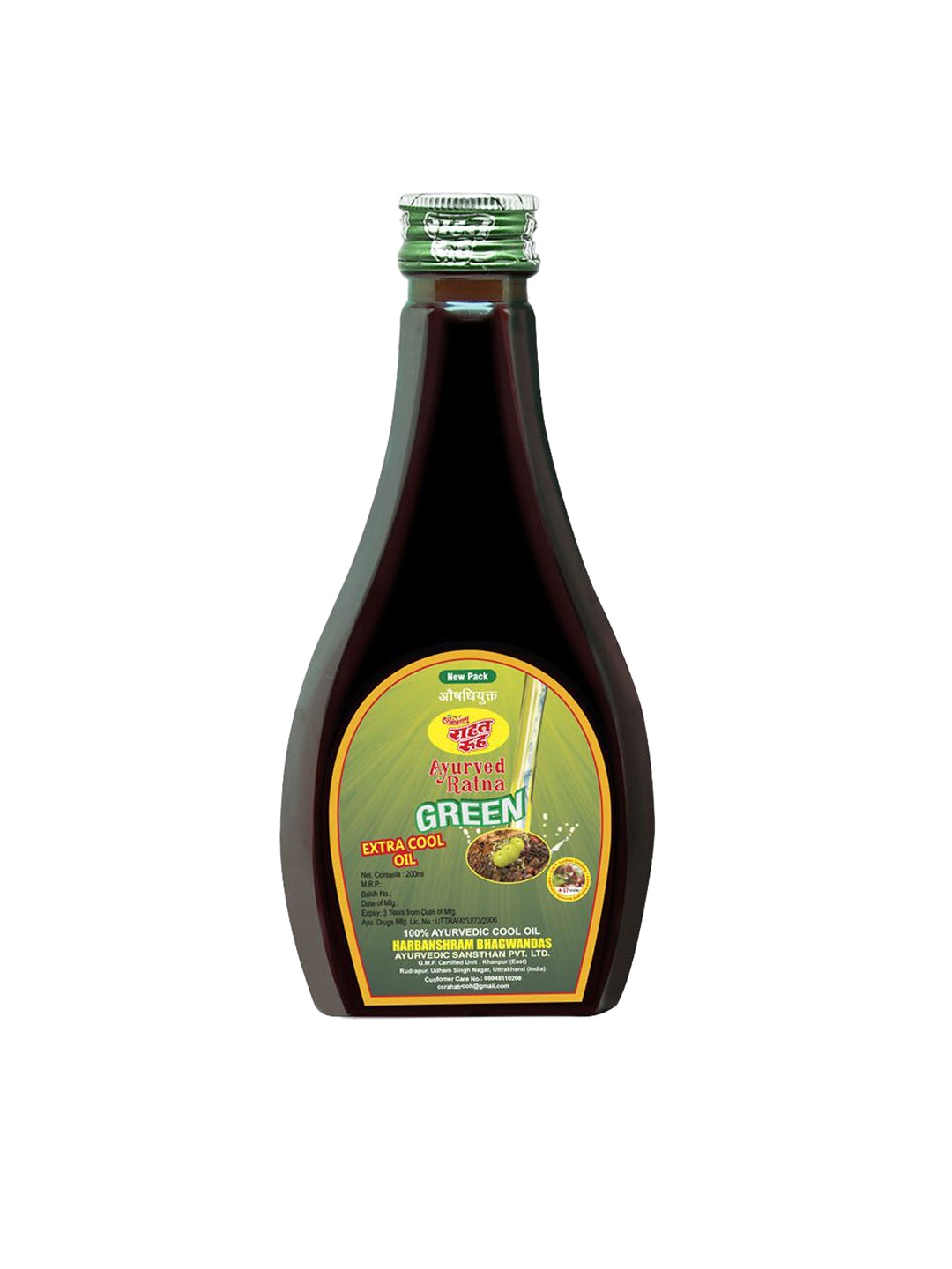 

RAHAT ROOH Ayurveda Ratna Extra Cool Oil- 200 ml, Black