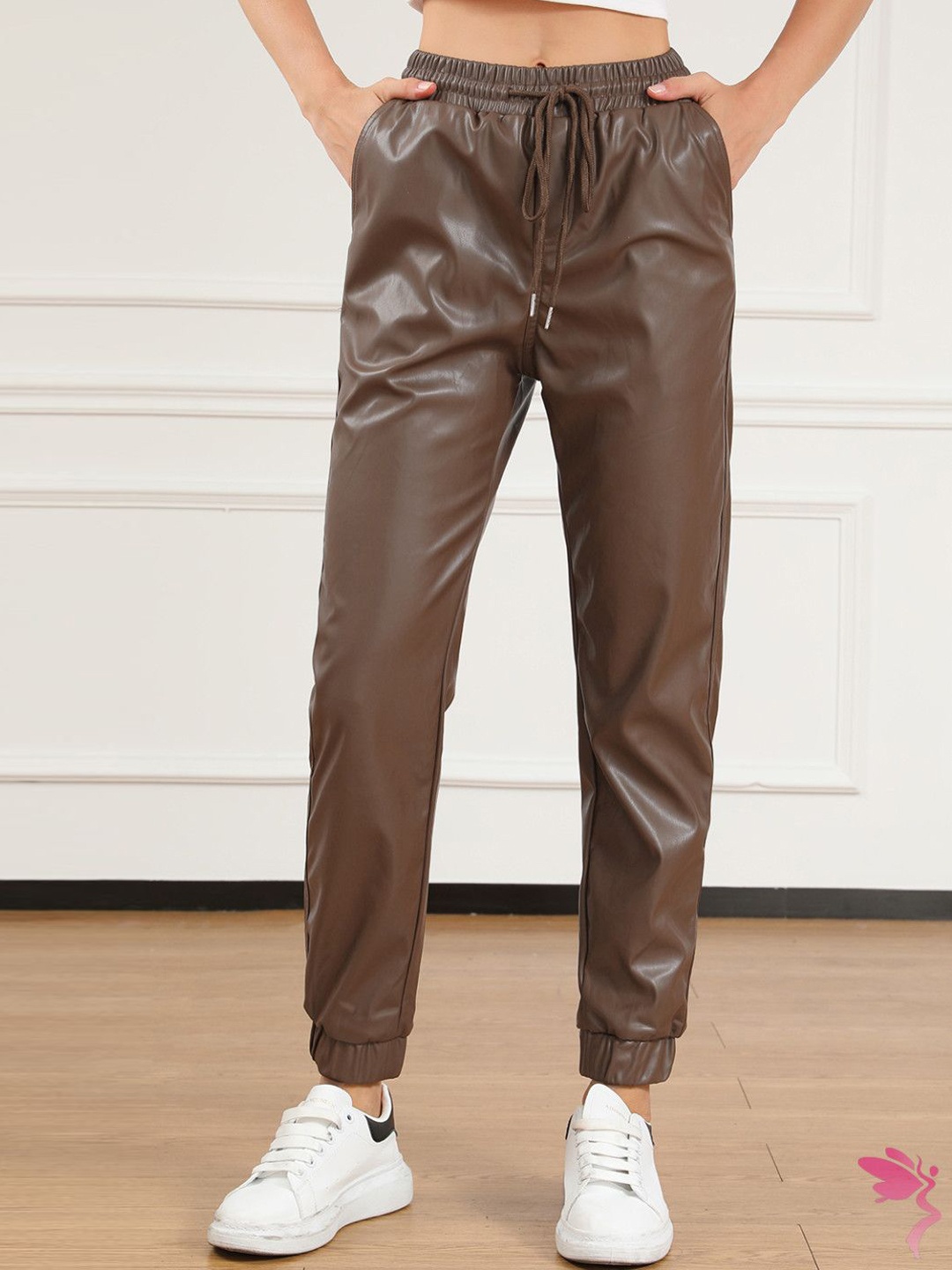 

StyleCast Women Joggers Casual Trousers, Brown