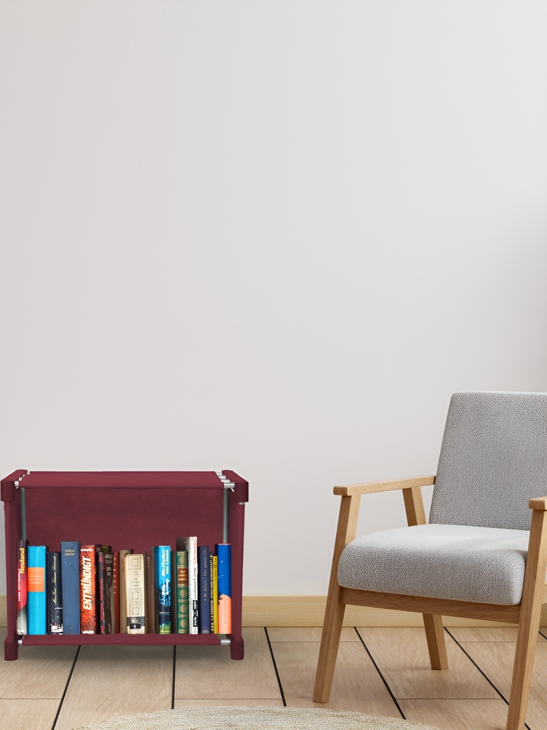 

Decent Hut Maroon 2 Tier Multipurpose Book Shelf