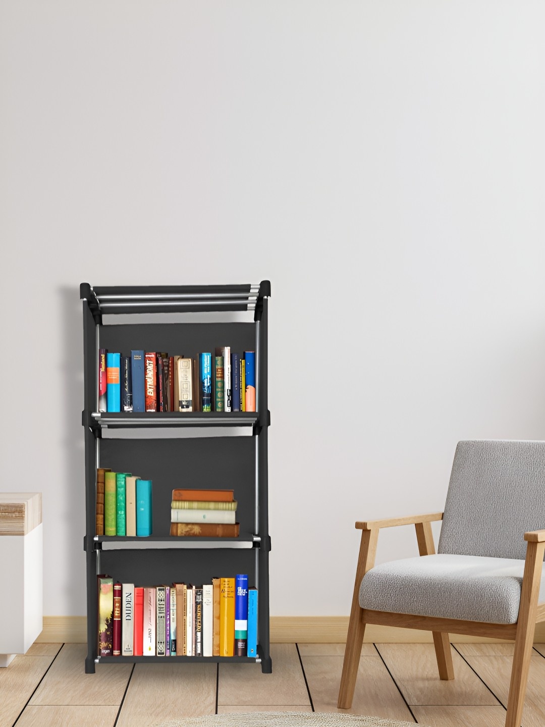 

Decent Hut Black 4 Shelves Multipurpose Book Shelf