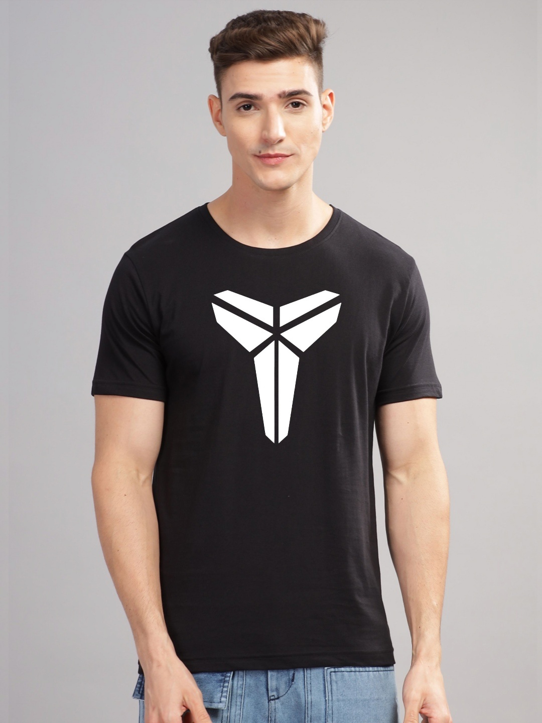 

ADRO Men Printed T-shirt, Black
