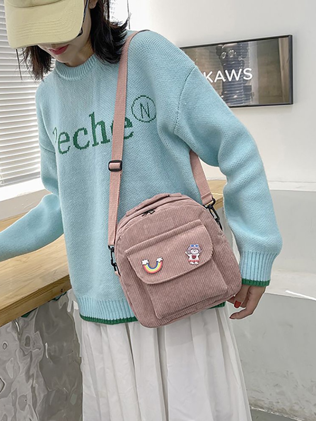 

StyleCast x Revolte Structured Shoulder Bag, Pink