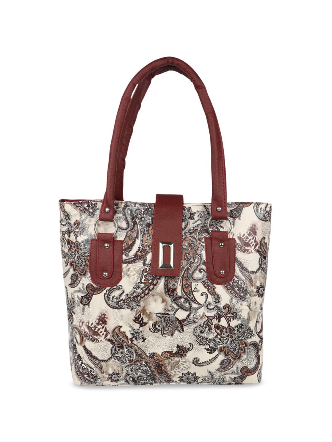 

House of Pataudi Elegant Pattern Handbag, Beige
