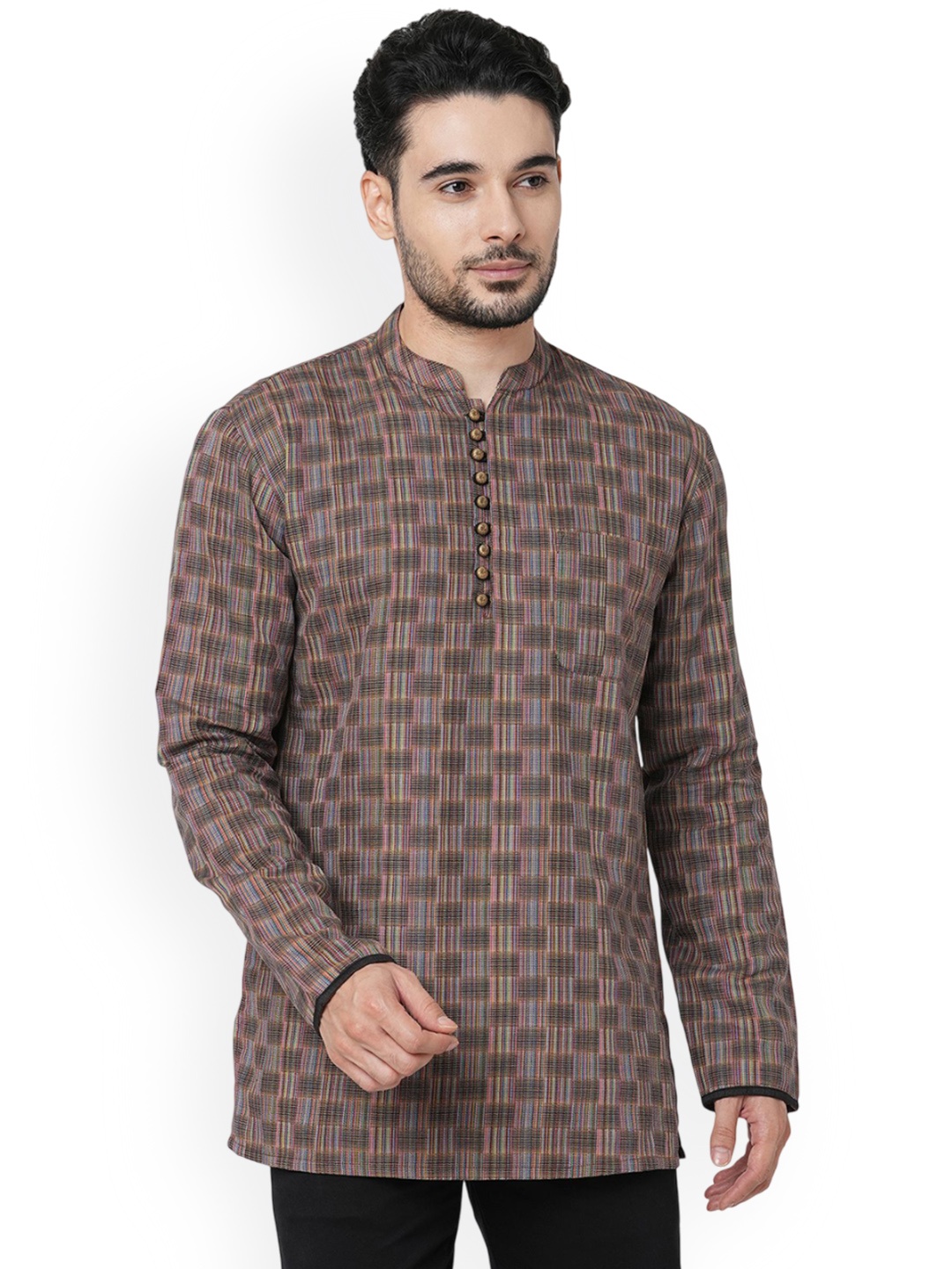 

ARCHATTIRE Men Geometric Kurta, Multi