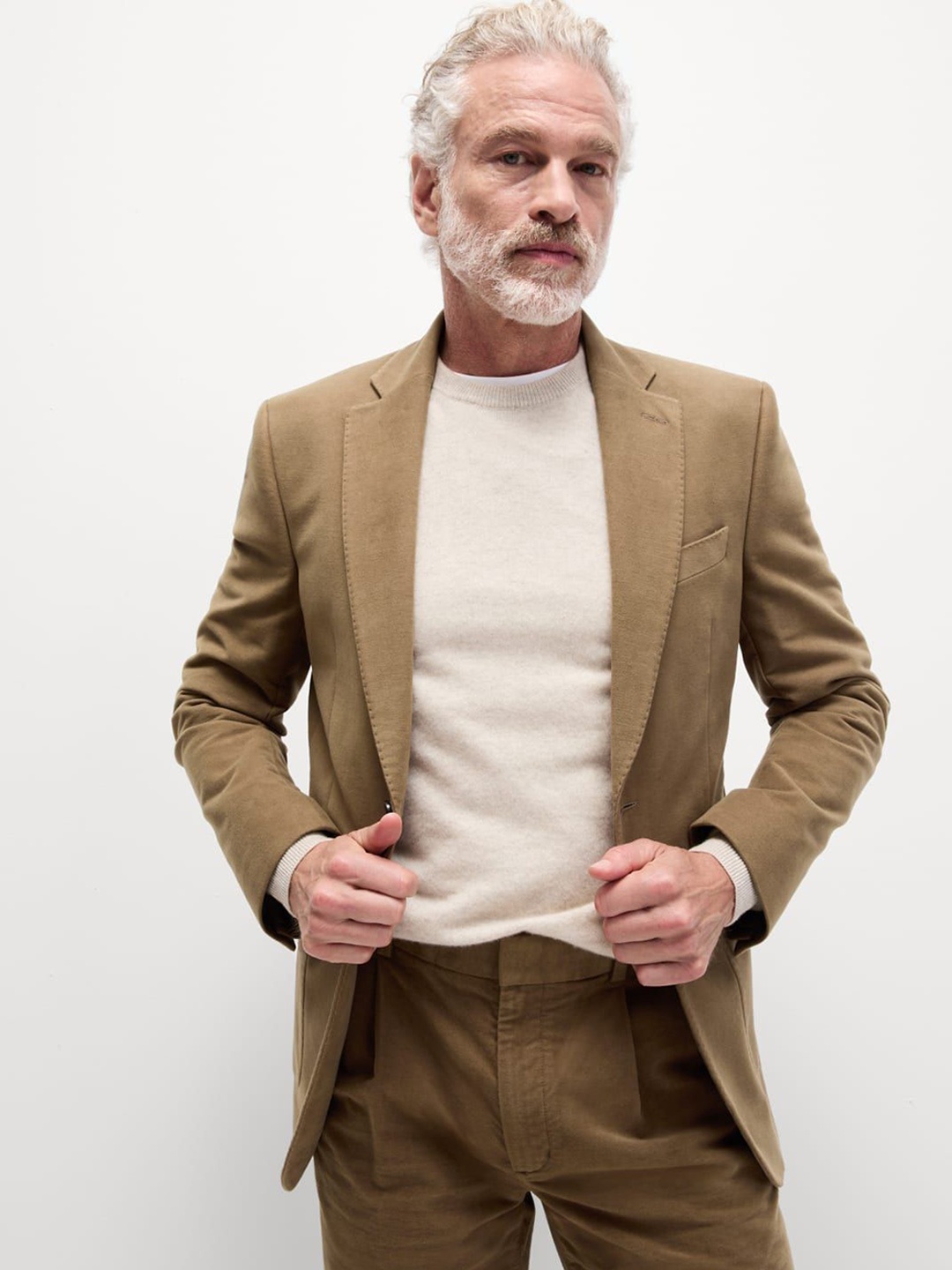 

Marks & Spencer Slim-Fit Single Breasted Blazer, Beige