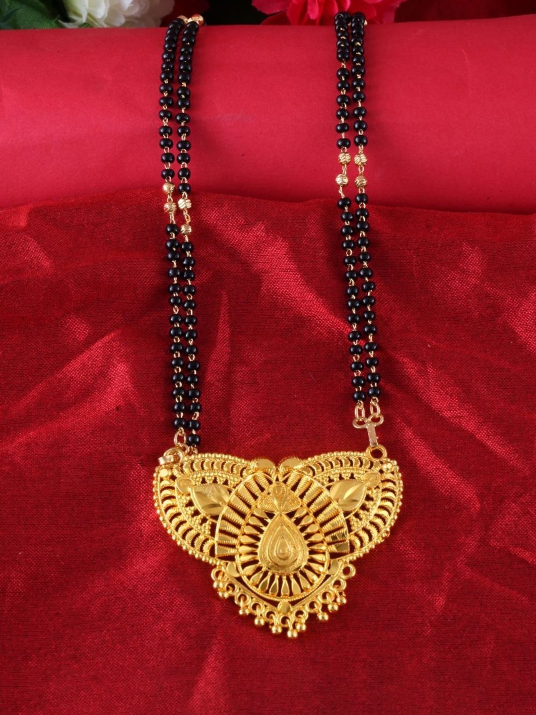

DIVASTRI One Gram Gold-Plated Beaded Mangalsutra