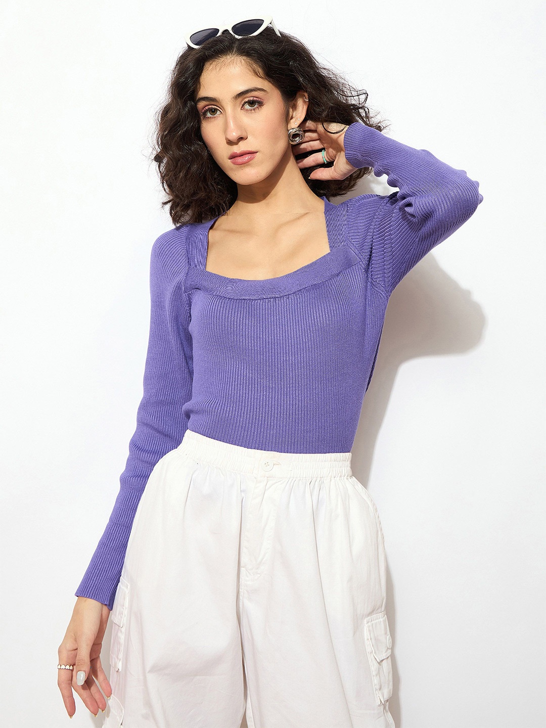 

SASSAFRAS Women Pullover, Lavender