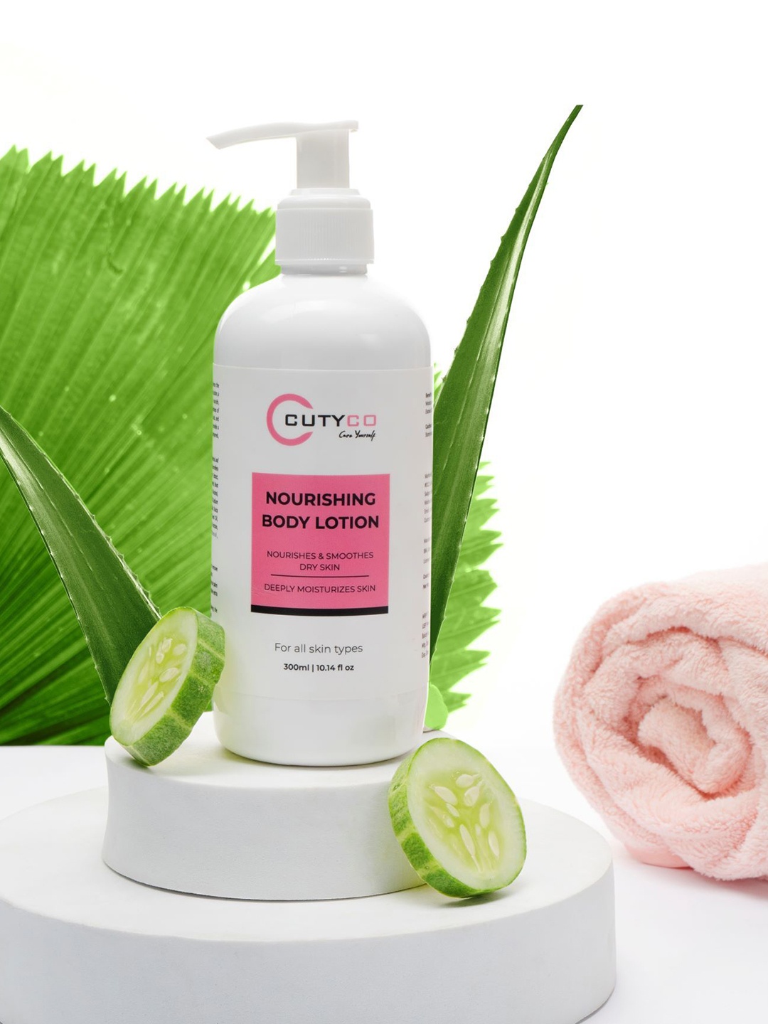 

CUTYCO Nourishing Body Lotion With Cucumber Extract- 300 ml, White