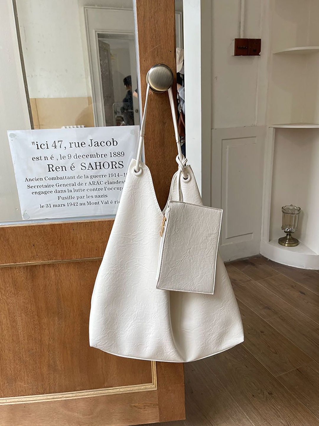 

StyleCast x Revolte PU Shopper Handheld Bag, White