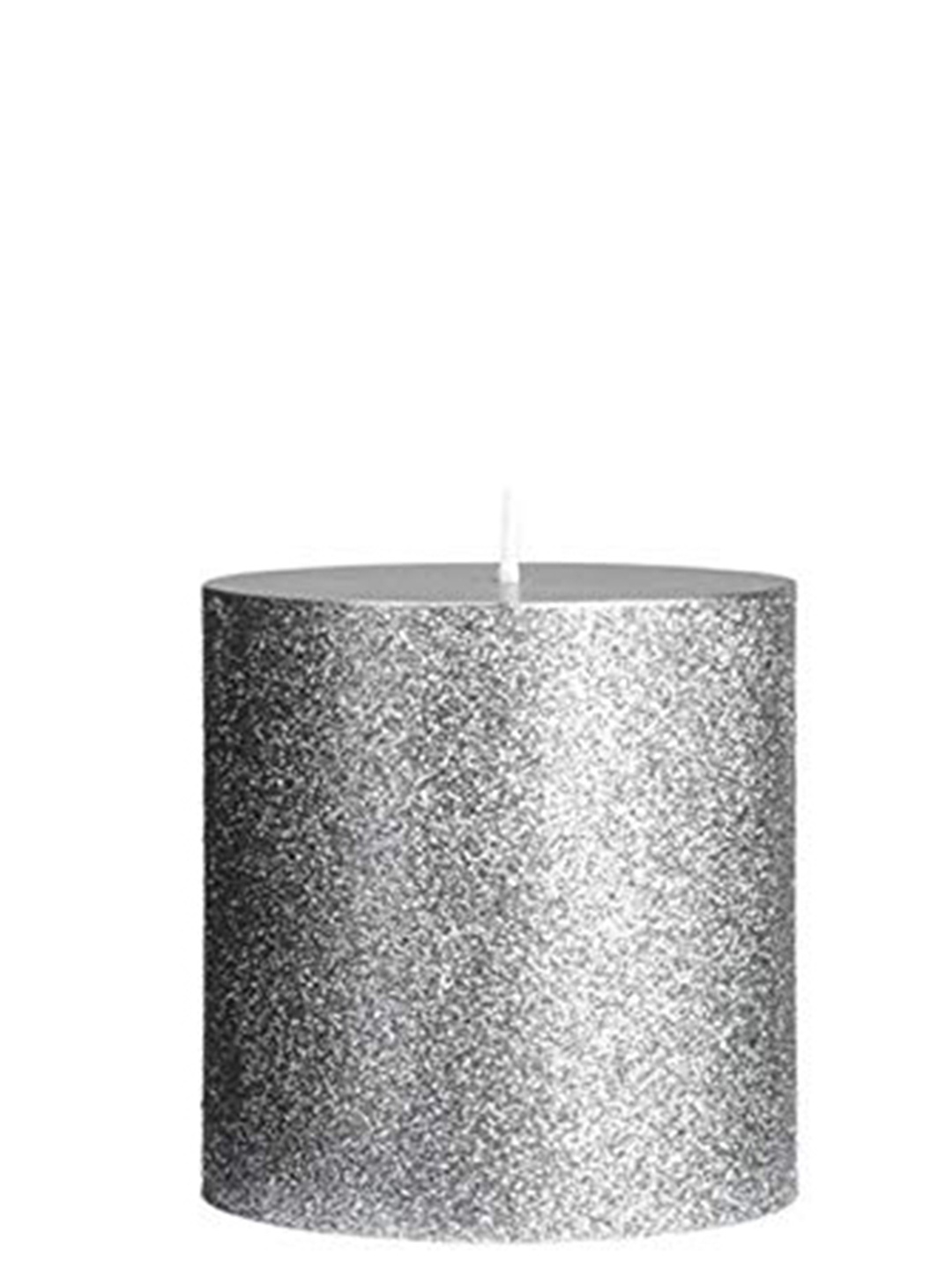 

atorakushon Silver-Toned Scented Paraffin Pillar Candle