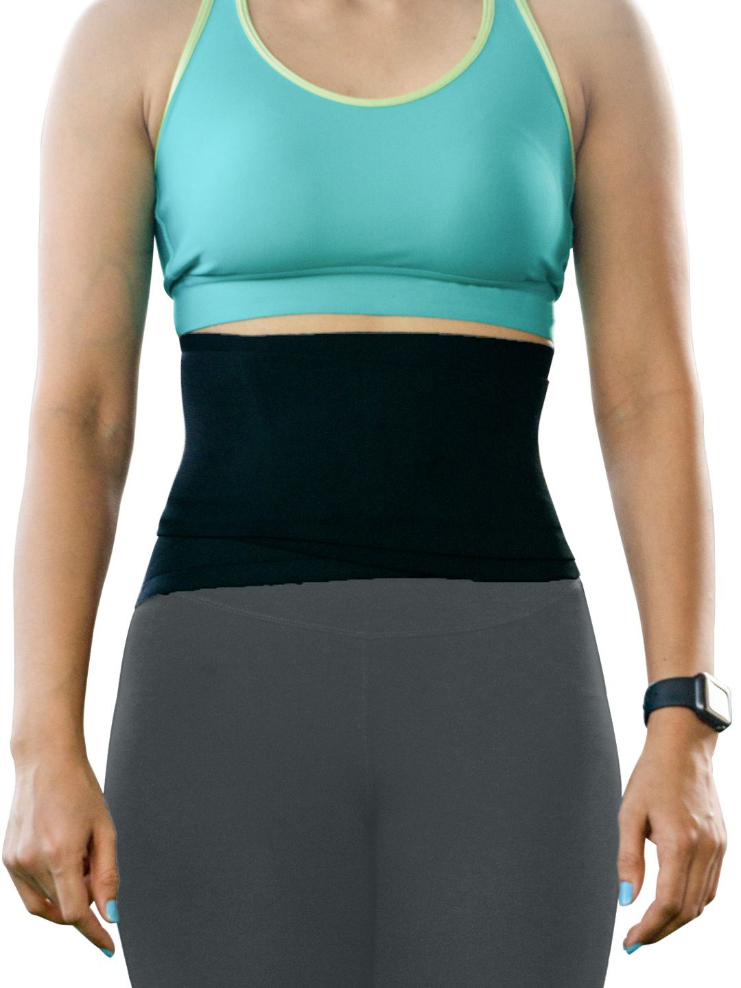 

BOLDFIT Unisex Adjustable Waist Gym Belt, Black