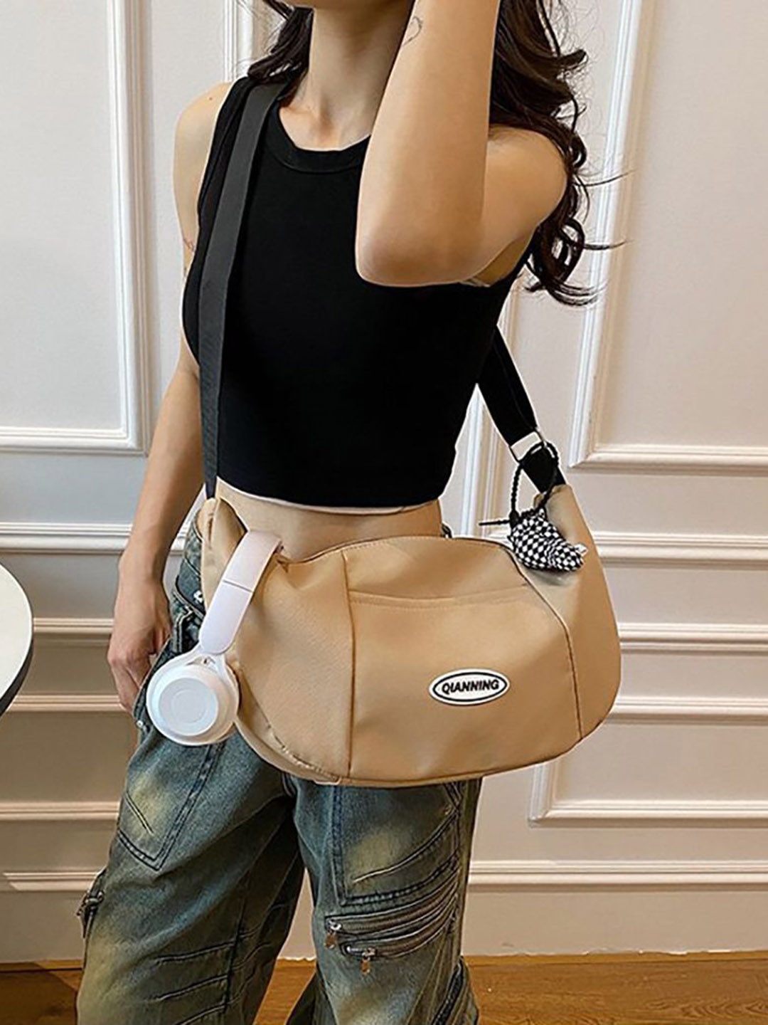 

StyleCast x Revolte Hobo Bag, Khaki