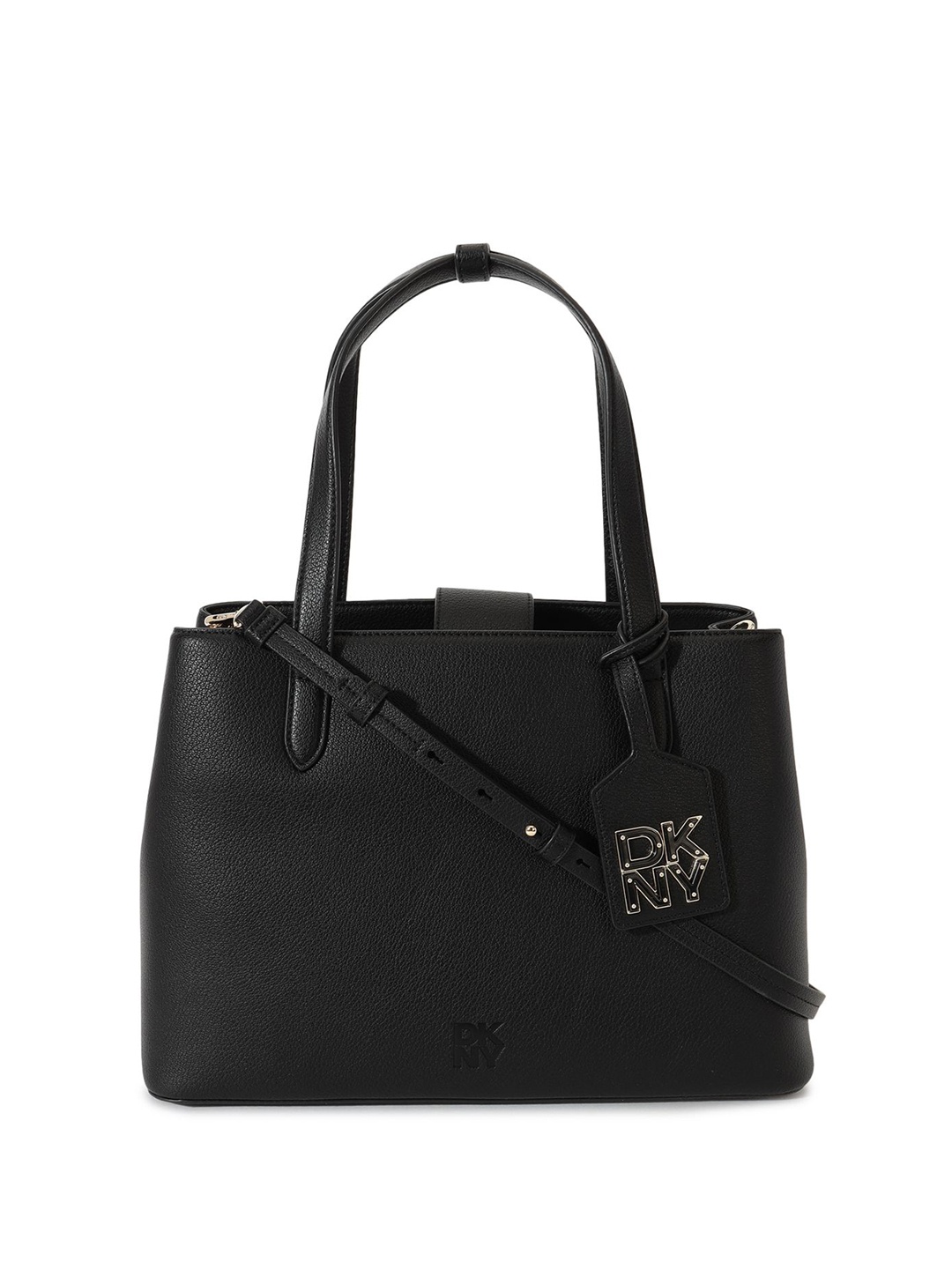 

DKNY PU Structured Shoulder Bag, Black